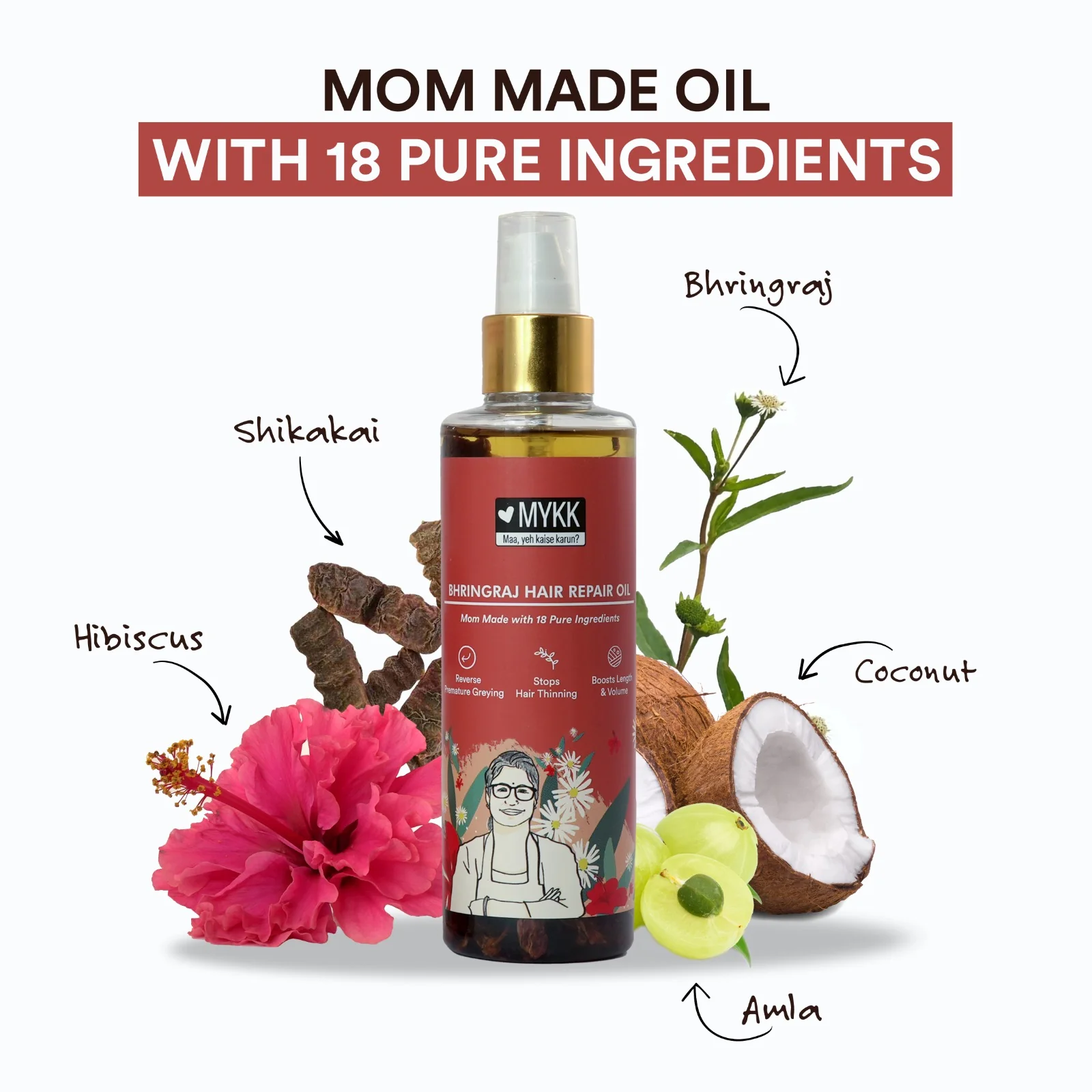 Bhringraj Hair Repair Oil - 200  ML - Image 3