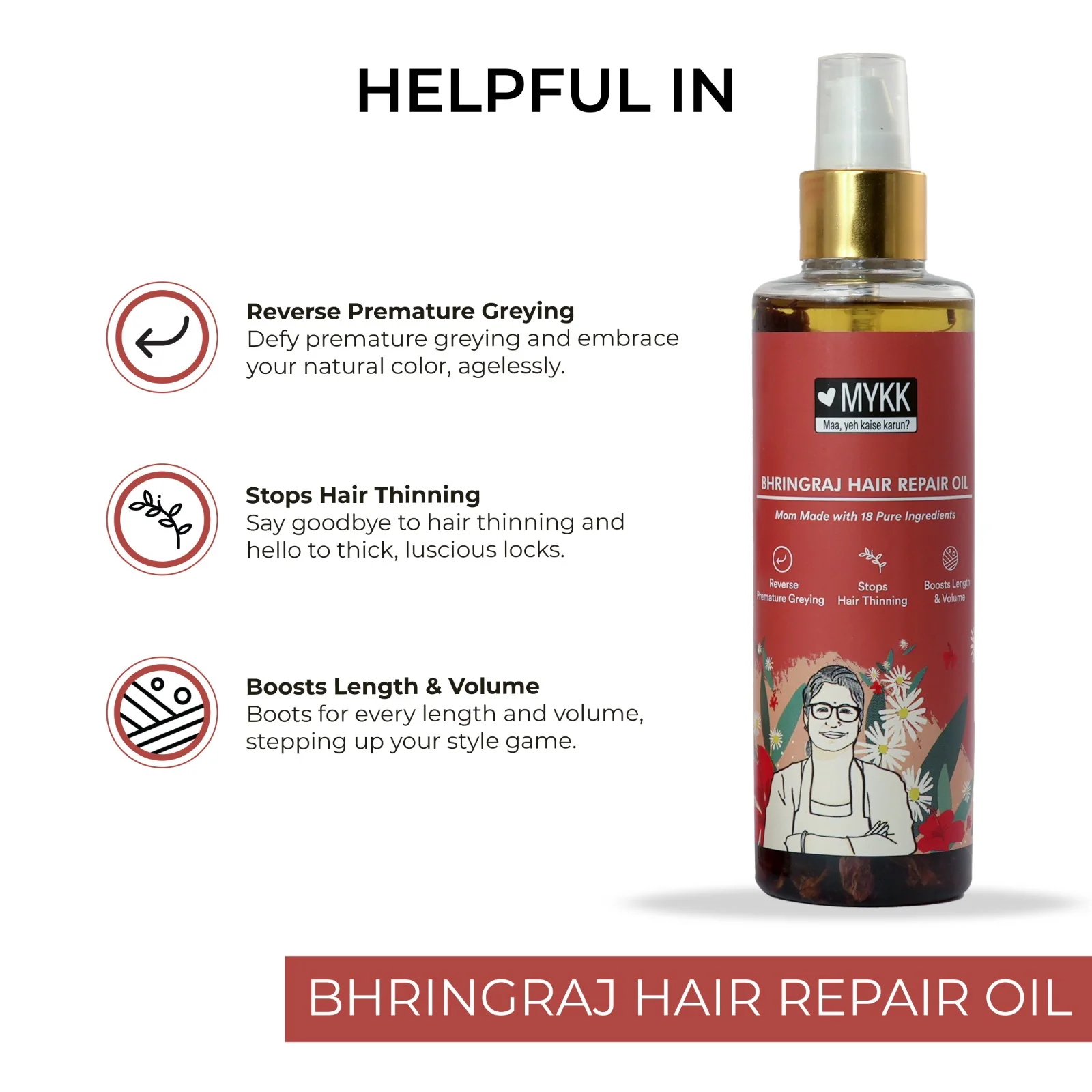 Bhringraj Hair Repair Oil - 200  ML - Image 4