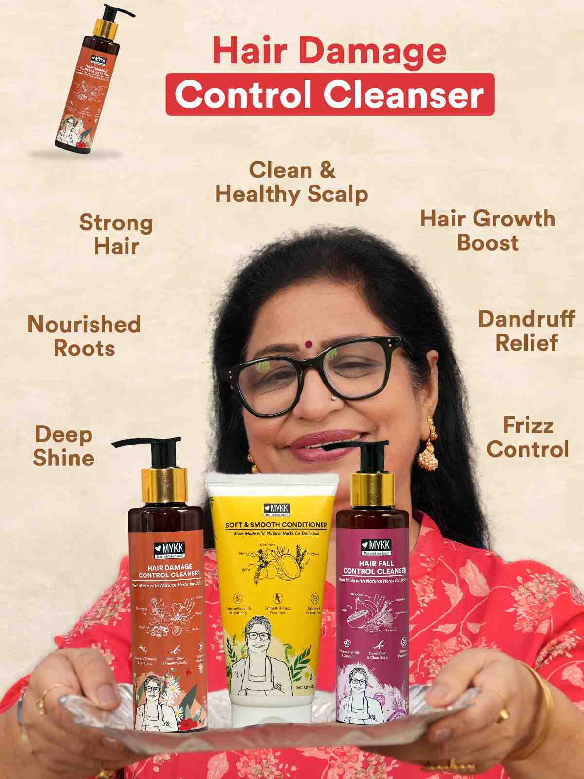Mykk Hair Damage Control Cleanser Shampoo ( Pack of 2 ) - Image 6