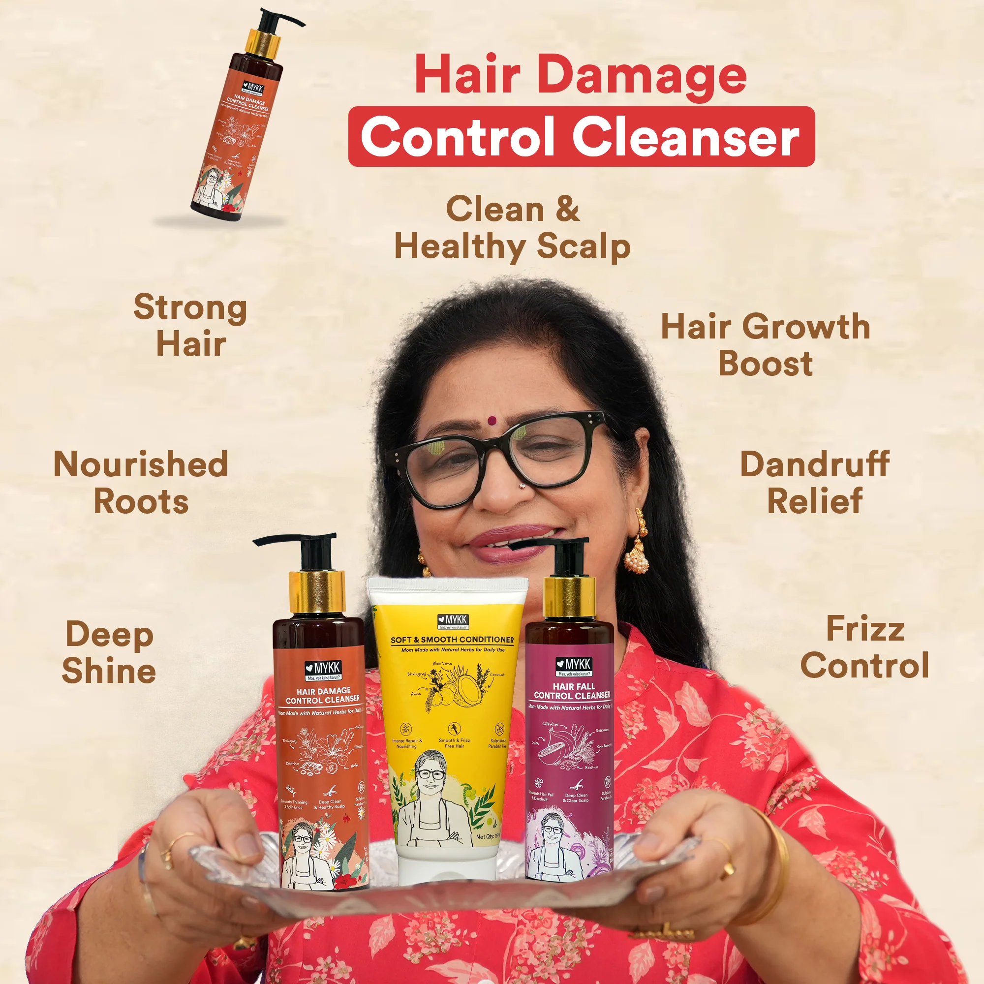 MYKK Hair Damage Control Cleanser Shampoo - 200 ML - Image 5