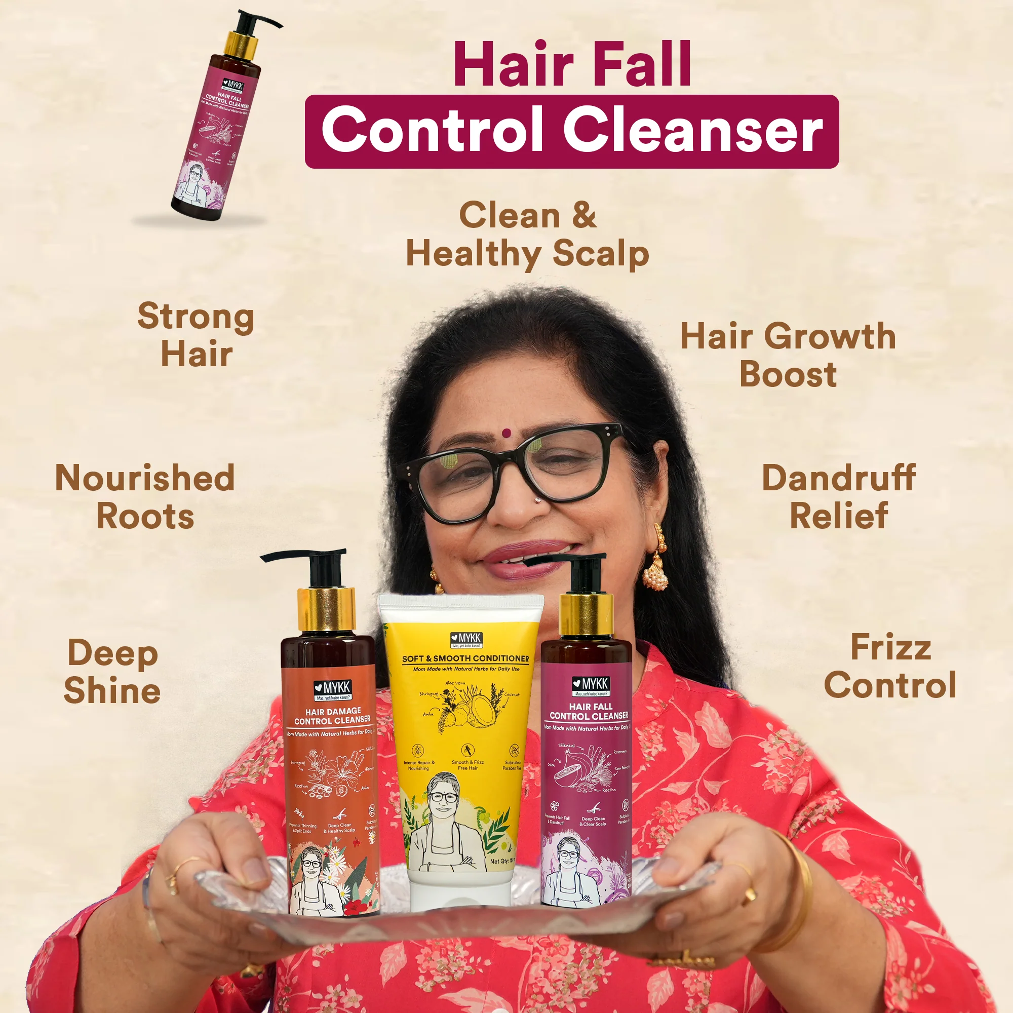 MYKK Hair Fall Control Cleanser Shampoo - 200 ML - Image 4