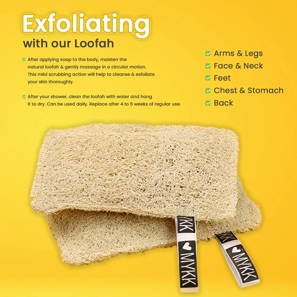 MYKK Natural Loofah Rectangular - Image 3