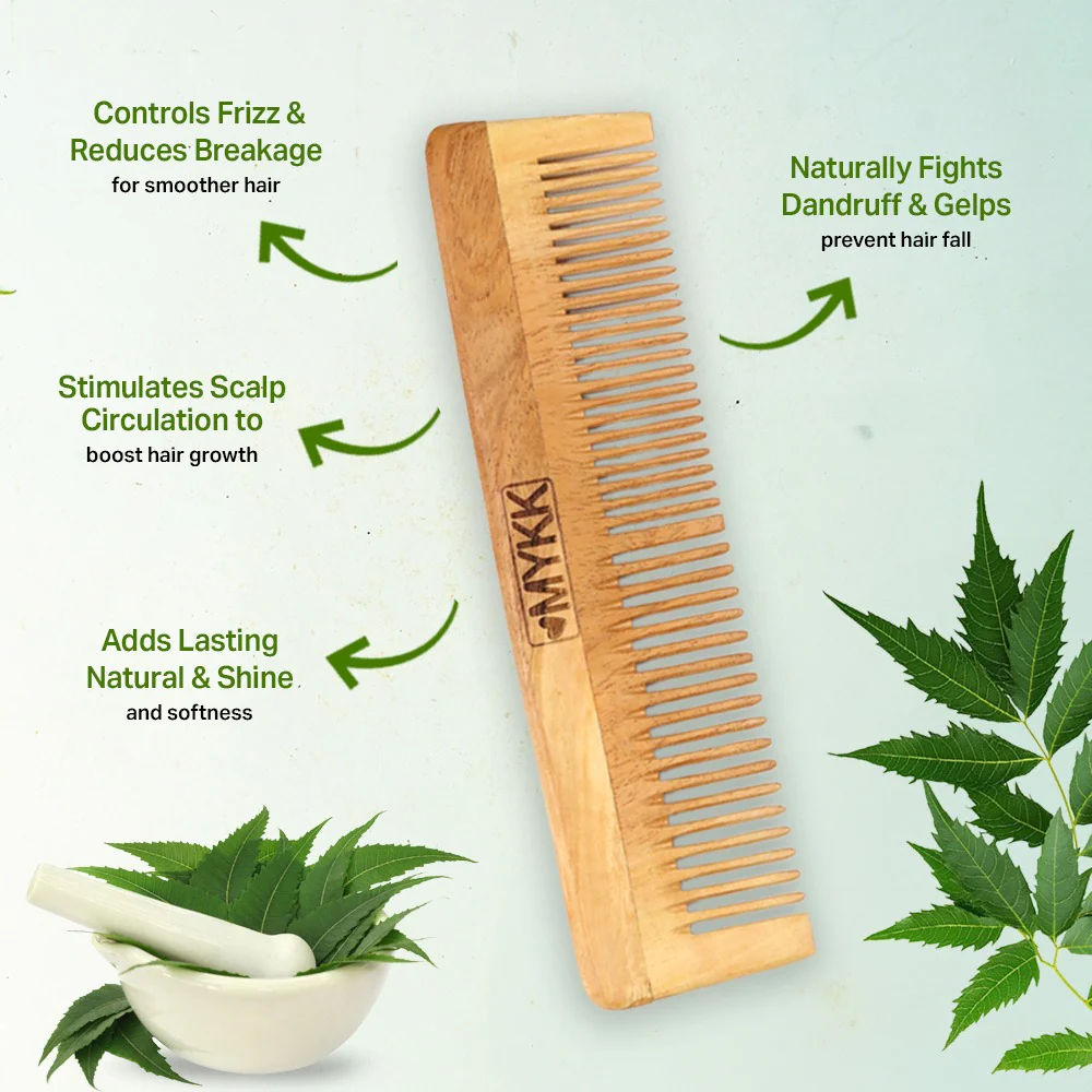 MYKK Neem Wooden Comb - Image 2