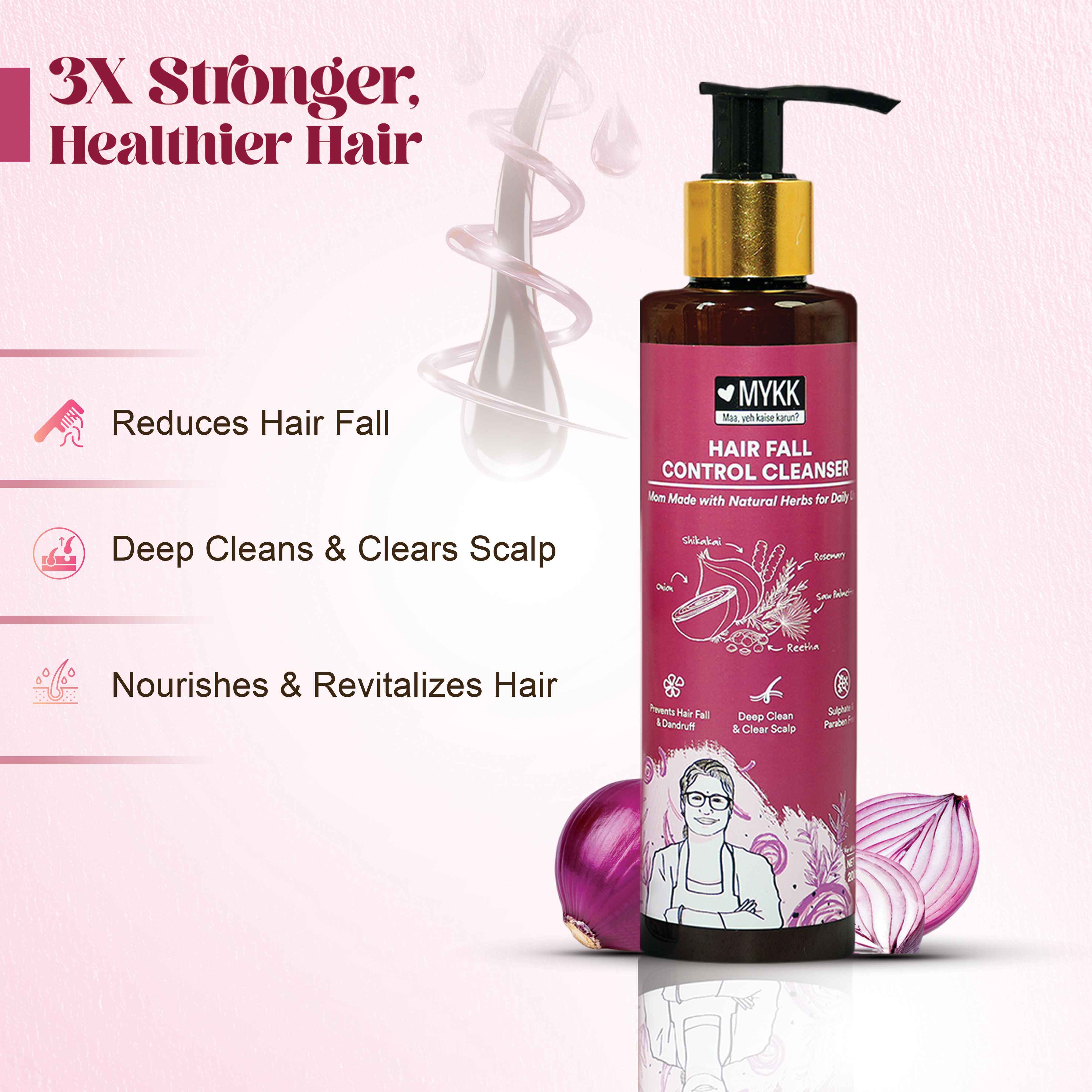 MYKK Hair Fall Control Cleanser ( Pack of 2 ) - Image 4