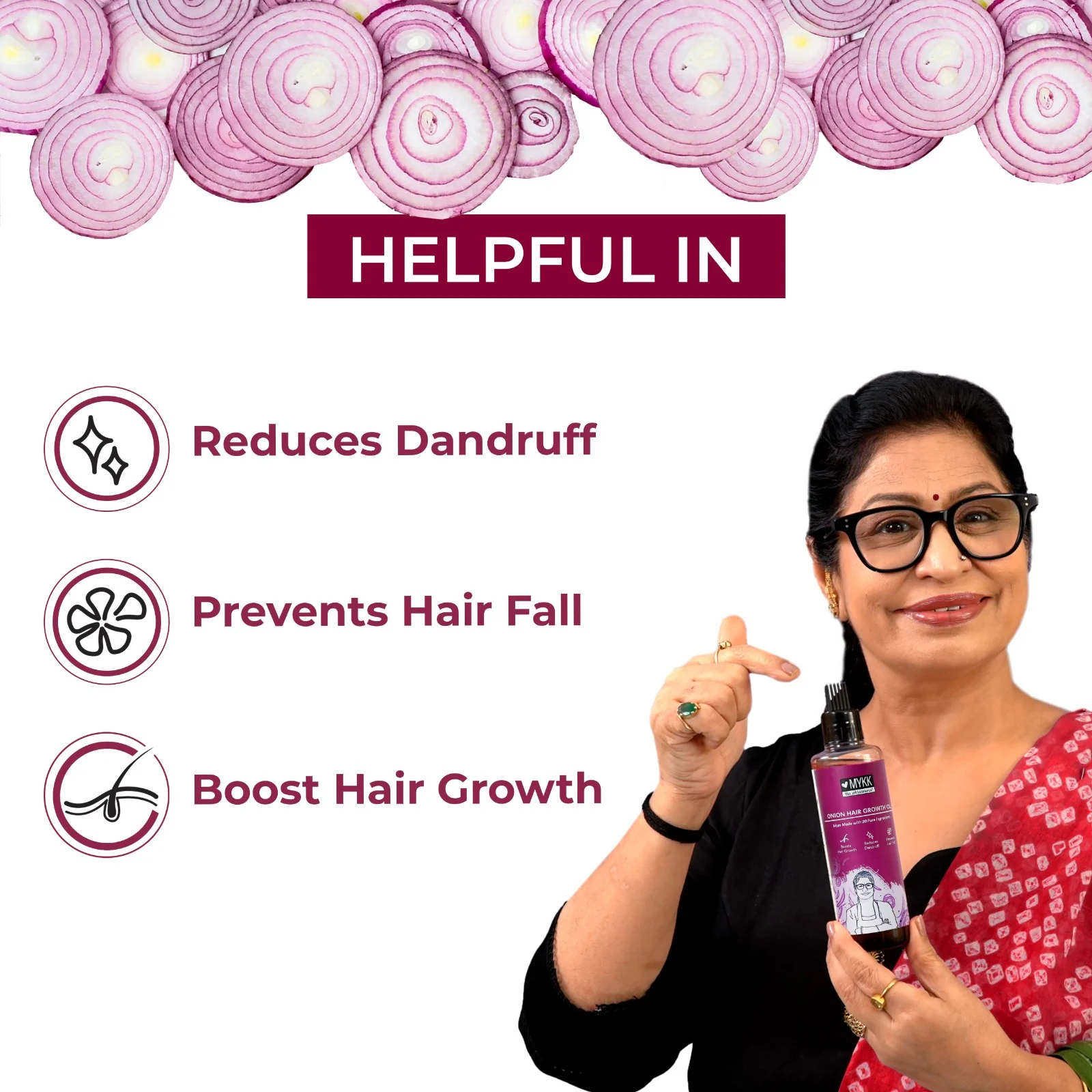 Onion Hair Growth Oil - 200 ML - Image 4