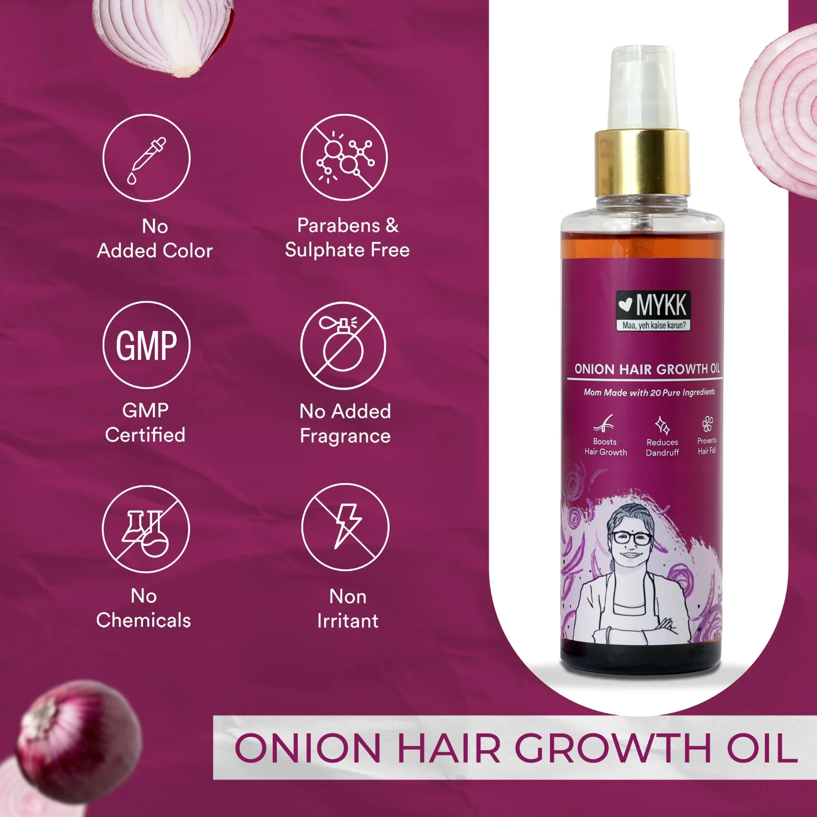 Onion Hair Growth Oil - 200 ML - Image 5
